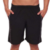 Bermuda Masculina Shorts Água Tactel Esporte Corrida Academia Treino Com Risco na Lateral – Preto