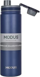 Brastoy Garrafa Térmica de 304 Aço Inoxidável 750ML Com Bico à prova de Vazamentos e Tampa Alça (Azul Escuro)(MS503-506)