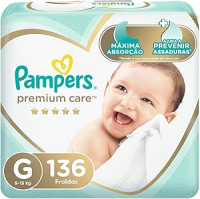 Fralda Pampers Premium Care G – 136 fraldas