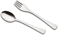 Tramontina 66970030 Jogo de Talheres Infantil Aço Inox com 2 Peças, Prata