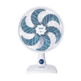 Ventilador de Mesa Mondial Maxis V30MXW 30cm com 6 pás, 3 velocidades e 50W – Branco / Azul – 110V